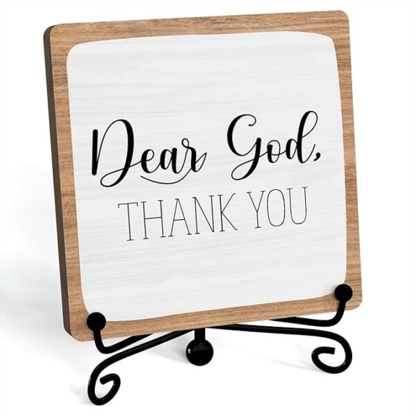 Home Decor, Farmhouse Shelf Table Decor, Christian Office Home Décor Accents For Living Room Mantle Coffee Bar Bookshelf Kitchen Entryway