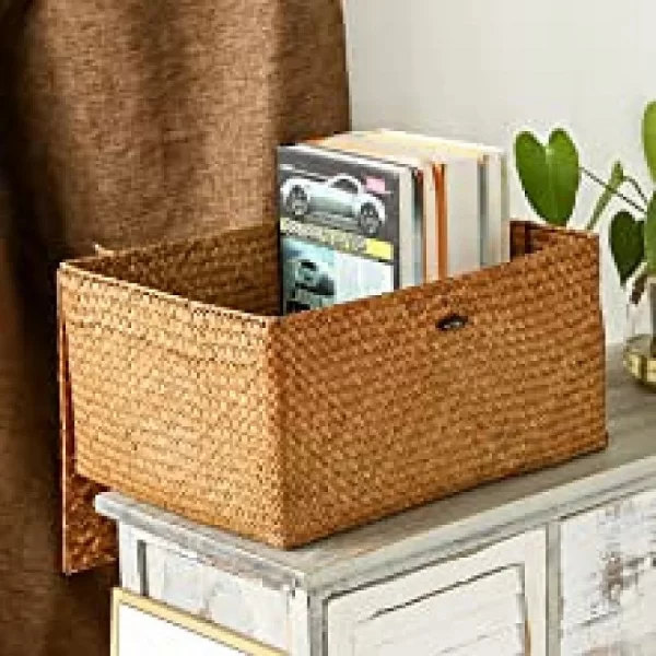 Handmade Quality: Carefully woven from natural rattan and seagrass for a rustic, stylish look.