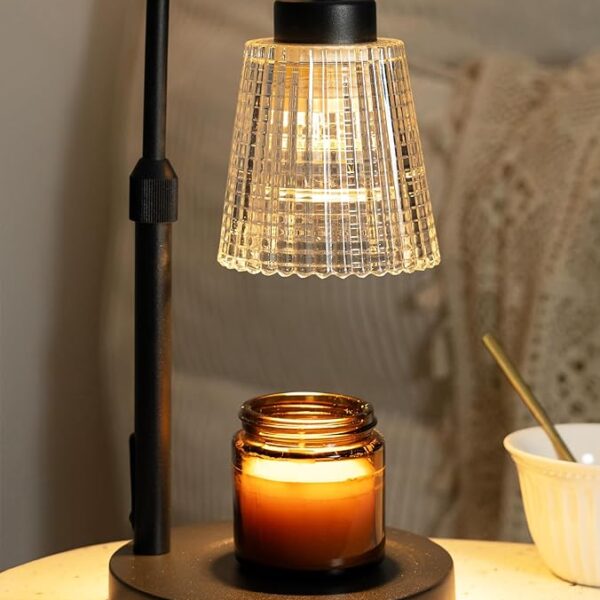 Candle Warmer Lamp with Timer & Dimmable Control, Electric Wax Melt Warmer for Jar Candles, Home Decor Gift for Women, Mom, Birthday & Housewarming, Includes 2 Bulbs